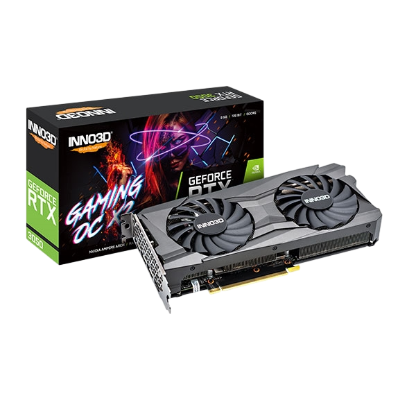 Inno3D GeForce RTX3050 Gaming OC 8GB GDDR6 Tarjeta Gráfica Inno3D GeForce RTX3050 Gaming OC 8GB GDDR6 Tarjeta Gráfica