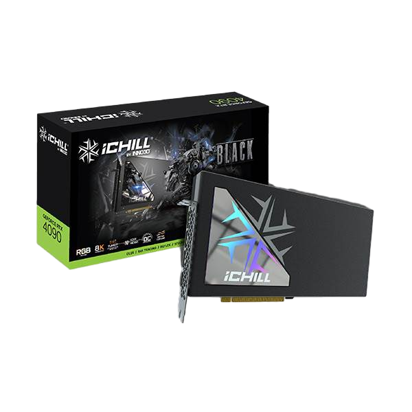Inno3D GeForce RTX 4090 iChill Black 24GB GDDR6X DLSS3 Tarjeta Gráfica Nvidia Inno3D GeForce RTX 4090 iChill Black 24GB GDDR6X DLSS3 Tarjeta Gráfica Nvidia