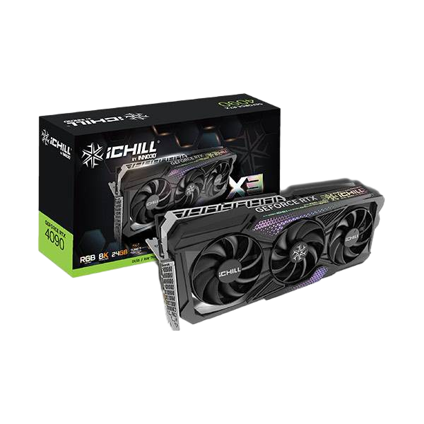 Inno3D GeForce RTX 4090 iChill X3 24GB GDDR6X DLSS3  Tarjeta Gráfica Nvidia Inno3D GeForce RTX 4090 iChill X3 24GB GDDR6X DLSS3  Tarjeta Gráfica Nvidia