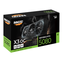 Inno3D GeForce RTX 5080 X3 OC 16GB GDDR7 DLSS4 Tarjeta Gráfica Nvidia Inno3D GeForce RTX 5080 X3 OC 16GB GDDR7 DLSS4 Tarjeta Gráfica Nvidia