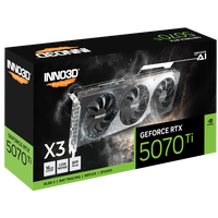Inno3D GeForce RTX 5070 Ti X3 16GB GDDR7 DLSS4  Tarjeta Gráfica Nvidia