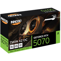 Inno3D GeForce RTX 5070 Twin X2 OC 12GB GDDR7 DLSS4  Tarjeta Gráfica Nvidia