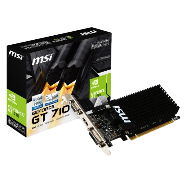 MSI GeForce GT710 Silent 2GB GD5  Gráfica MSI GeForce GT710 Silent 2GB GD5  Gráfica
