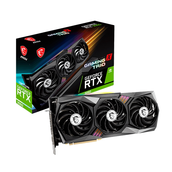 MSI GeForce RTX3060 Gaming X Trio 12GB GDDR6 Gráfica MSI GeForce RTX3060 Gaming X Trio 12GB GDDR6 Gráfica