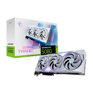 MSI GeForce RTX 5080 Gaming Trio OC White 16GB GDDR7 DLSS4 Tarjeta Gráfica Nvidia MSI GeForce RTX 5080 Gaming Trio OC White 16GB GDDR7 DLSS4 Tarjeta Gráfica Nvidia