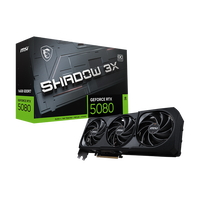 MSI GeForce RTX 5080 Shadow 3X OC 16GB GDDR7 DLSS4  Tarjeta Gráfica Nvidia