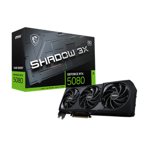 MSI GeForce RTX 5080 Shadow 3X OC 16GB GDDR7 DLSS4  Tarjeta Gráfica Nvidia