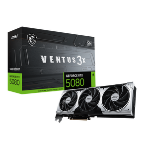 MSI GeForce RTX 5080 Ventus 3X OC 16GB GDDR7 DLSS4  Tarjeta Gráfica Nvidia