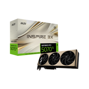 MSI GeForce RTX 5070 Ti Inspire 3X OC 16GB GDDR7 DLSS4  Tarjeta Gráfica Nvidia