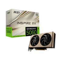 MSI GeForce RTX 5060 Inspire 2X OC 8GB GDDR7 DLSS4 | Tarjeta Gráfica Nvidia MSI GeForce RTX 5060 Inspire 2X OC 8GB GDDR7 DLSS4 | Tarjeta Gráfica Nvidia