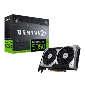 MSI GeForce RTX 5050 Ventus 2X OC 8GB GDDR6 DLSS4 Tarjeta Gráfica Nvidia MSI GeForce RTX 5050 Ventus 2X OC 8GB GDDR6 DLSS4 Tarjeta Gráfica Nvidia