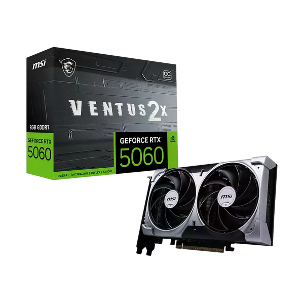MSI Nvidia GeForce RTX5060 8G Ventus 2X OC Gráfica MSI Nvidia GeForce RTX5060 8G Ventus 2X OC Gráfica