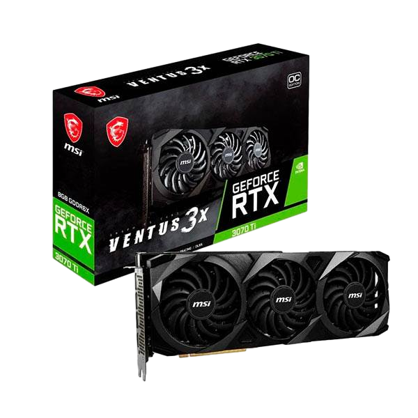 MSI GeForce RTX 3070 Ti Ventus 3X OC 8GB GDDR6X  Tarjeta Gráfica Nvidia MSI GeForce RTX 3070 Ti Ventus 3X OC 8GB GDDR6X  Tarjeta Gráfica Nvidia