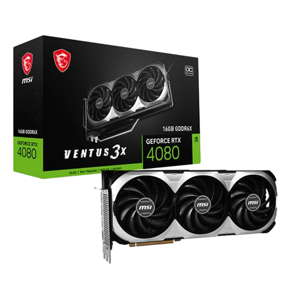 MSI GeForce RTX 4080 Ventus 3X OC 16GB GDDR6X DLSS3  Tarjeta Gráfica Nvidia MSI GeForce RTX 4080 Ventus 3X OC 16GB GDDR6X DLSS3  Tarjeta Gráfica Nvidia