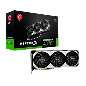 MSI GeForce RTX 4070 Ti Ventus 3X OC 12GB GDDR6X DLSS3  Tarjeta Gráfica Nvidia