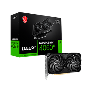 MSI GeForce RTX 4060 Ti Ventus 2X OC 8GB GDDR6 DLSS3  Tarjeta Gráfica Nvidia