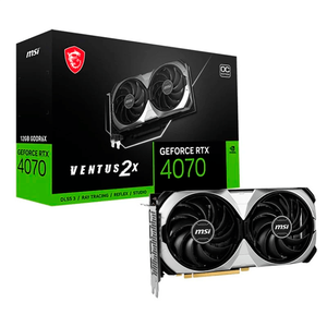 MSI GeForce RTX 4070 Ventus 2X OC 12GB GDDR6X DLSS3  Tarjeta Gráfica Nvidia