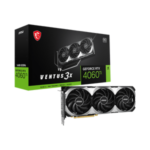 MSI GeForce RTX 4060 Ti Ventus 3X OC 16GB GDDR6 DLSS3  Tarjeta Gráfica Nvidia