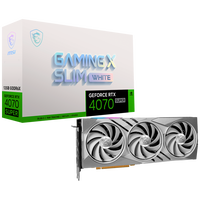 MSI GeForce RTX 4070 Super Gaming X White 12GB GDDR6X DLSS3  Tarjeta Gráfica Nvidia