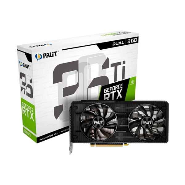 Palit GeForce RTX3060 Ti Dual 8GB GDDR6 Gráfica Palit GeForce RTX3060 Ti Dual 8GB GDDR6 Gráfica