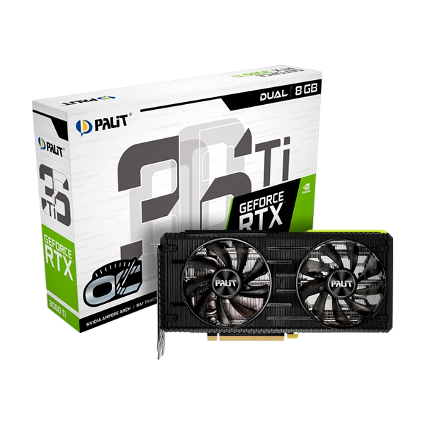 Palit GeForce RTX3060 Ti Dual OC 8GB GDDR6 Gráfica Palit GeForce RTX3060 Ti Dual OC 8GB GDDR6 Gráfica