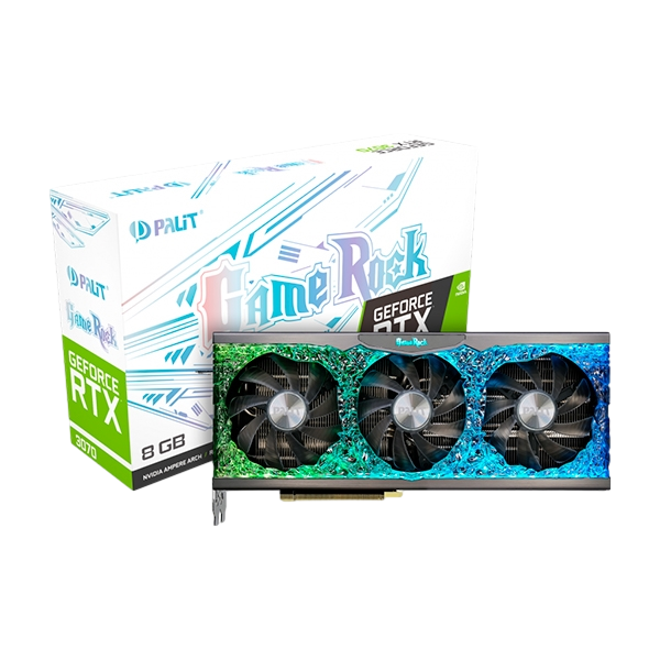 Palit GeForce RTX3070 Game Rock 8GB GDDR6 Gráfica Palit GeForce RTX3070 Game Rock 8GB GDDR6 Gráfica