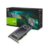 PNY NVS 810 4GB 2GPU 8xMonitores DVI  Tarjeta gráfica