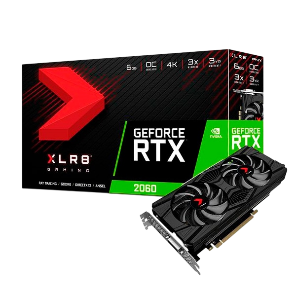 PNY GeForce RTX2060 XLR8 Gaming 6GB GD6 Gráfica PNY GeForce RTX2060 XLR8 Gaming 6GB GD6 Gráfica