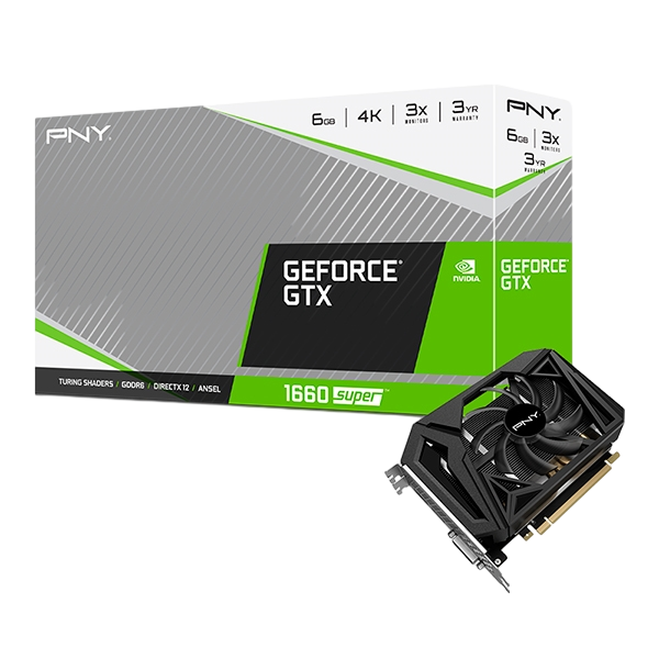 PNY GeForce GTX1660 Super SF 6GB GD6 Gráfica PNY GeForce GTX1660 Super SF 6GB GD6 Gráfica