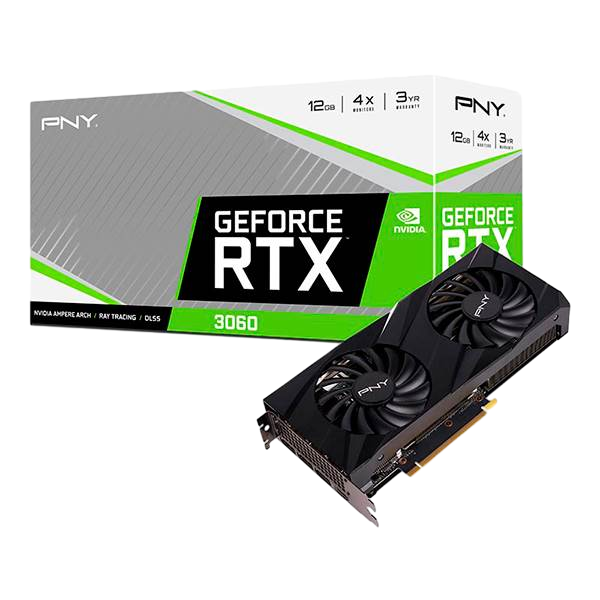 PNY GeForce RTX 3060 Verto Dual 12GB GDDR6 Tarjeta Gráfica Nvidia PNY GeForce RTX 3060 Verto Dual 12GB GDDR6 Tarjeta Gráfica Nvidia