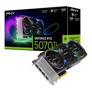 PNY GeForce RTX 5070 Ti ARGB OC Triple Fan 16GB GDDR7 DLSS4  Tarjeta Gráfica Nvidia
