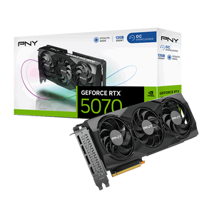 PNY GeForce RTX 5070 OC Triple Fan 12GB GDDR7 DLSS4  Tarjeta Gráfica Nvidia