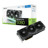 PNY GeForce RTX 5080 OC Triple Fan 16GB GDDR7 DLSS4 | Tarjeta Gráfica Nvidia