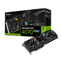 PNY GeForce RTX 4070 Super ARGB OC 12GB GDDR6 DLSS3  Tarjeta Gráfica Nvidia