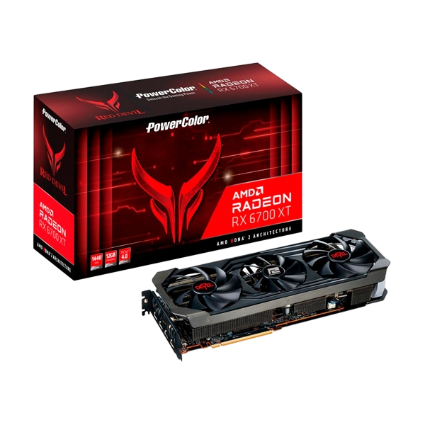 PowerColor Red Devil Radeon RX6700 XT OC 12GB GDDR6 Tarjeta Gráfica AMD PowerColor Red Devil Radeon RX6700 XT OC 12GB GDDR6 Tarjeta Gráfica AMD