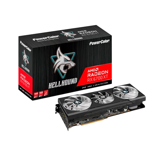 PowerColor Hell Hound Radeon RX6700 XT 12GB GDDR6 Tarjeta Gráfica AMD PowerColor Hell Hound Radeon RX6700 XT 12GB GDDR6 Tarjeta Gráfica AMD