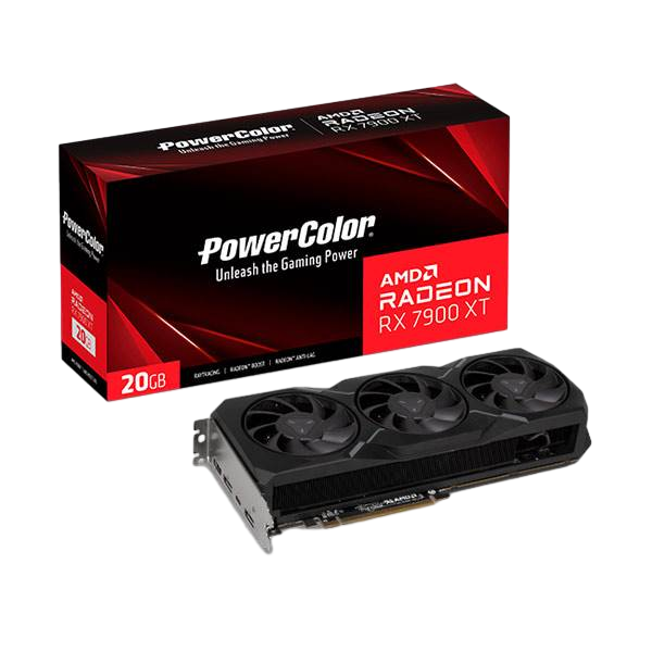 PowerColor Radeon RX 7900 XT Gaming 20GB GDDR6  Tarjeta Gráfica AMD PowerColor Radeon RX 7900 XT Gaming 20GB GDDR6  Tarjeta Gráfica AMD