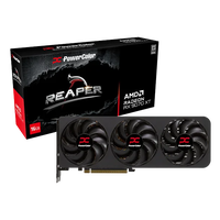 PowerColor Radeon RX 9070 XT Reaper OC 16GB GDDR6 RDNA4  Tarjeta Gráfica AMD