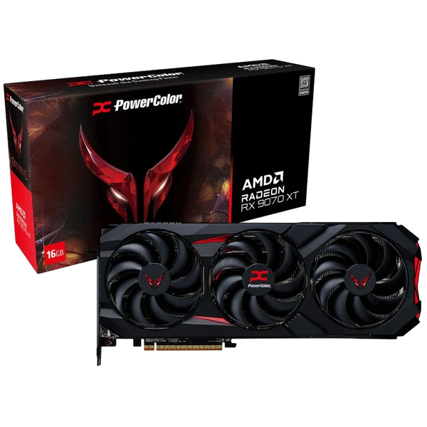 PowerColor Radeon RX 9070 XT Red Devil OC 16GB GDDR6 RDNA4  Tarjeta Gráfica AMD PowerColor Radeon RX 9070 XT Red Devil OC 16GB GDDR6 RDNA4  Tarjeta Gráfica AMD