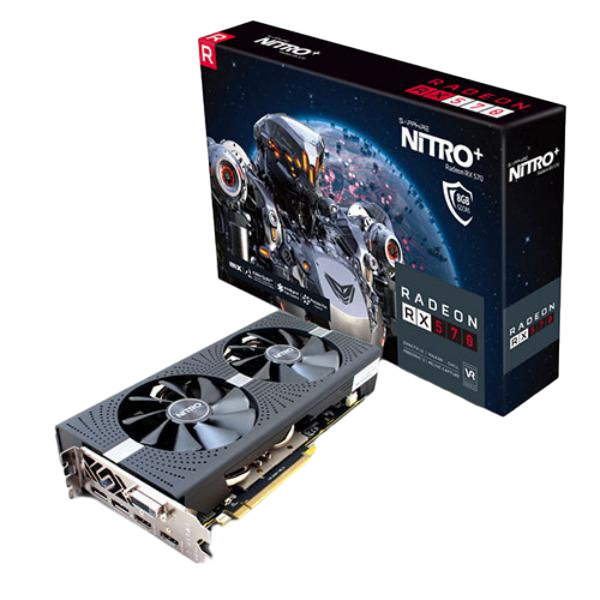 Sapphire Nitro Radeon RX 570 8GB  Gráfica Sapphire Nitro Radeon RX 570 8GB  Gráfica