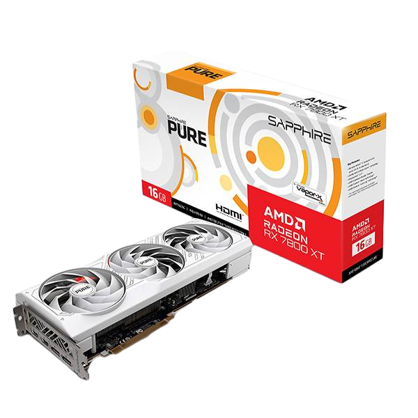 Sapphire Radeon RX 7800 XT Pure Gaming  16GB GDDR6  Tarjeta Gráfica AMD Sapphire Radeon RX 7800 XT Pure Gaming  16GB GDDR6  Tarjeta Gráfica AMD