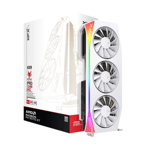 XFX Radeon RX 9070 XT Mercury White Gaming OC 16GB GDDR6 RDNA4  Blanca  Tarjeta Gráfica AMD