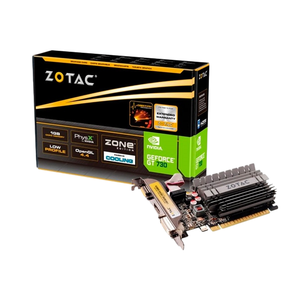 Zotac GeForce GT730 2GB Zone Edition 2GB GD3  Gráfica Zotac GeForce GT730 2GB Zone Edition 2GB GD3  Gráfica
