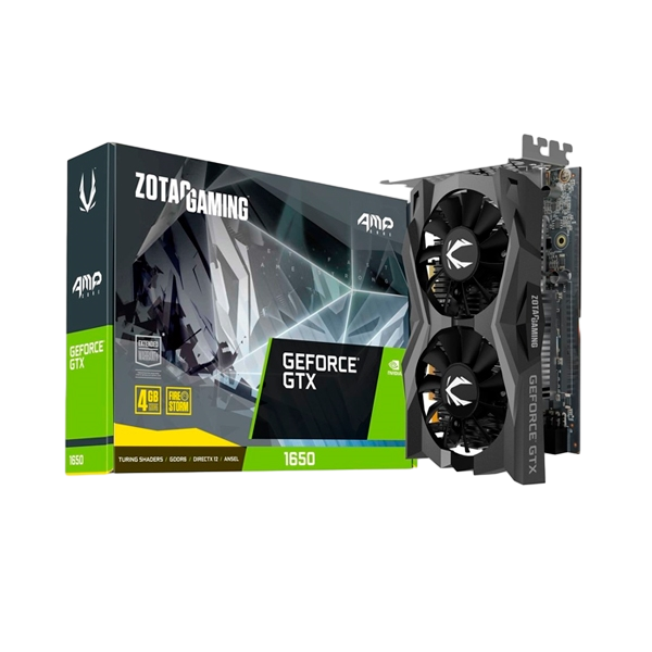 Zotac Gaming GeForce GTX 1650 AMP Core 4GB GDDR6 Tarjeta Gráfica Zotac Gaming GeForce GTX 1650 AMP Core 4GB GDDR6 Tarjeta Gráfica