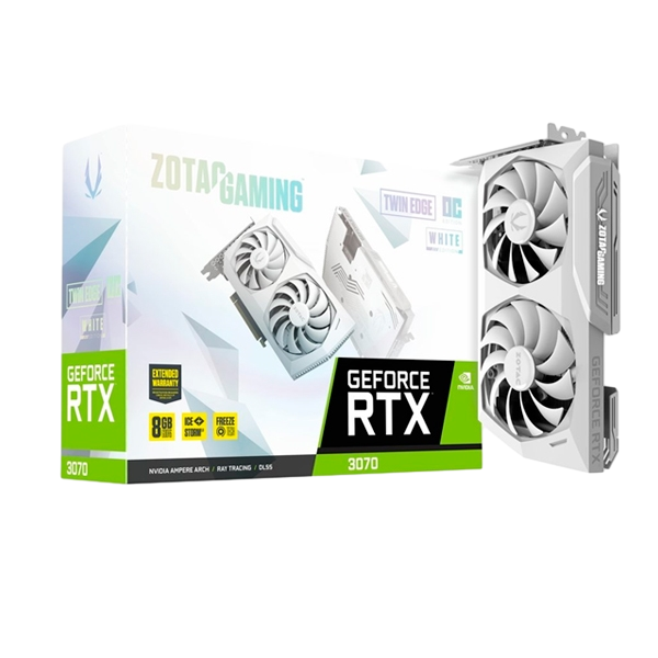 Zotac GeForce RTX3070 Twin Edge White OC 8GB GDDR6  Gráfica Zotac GeForce RTX3070 Twin Edge White OC 8GB GDDR6  Gráfica