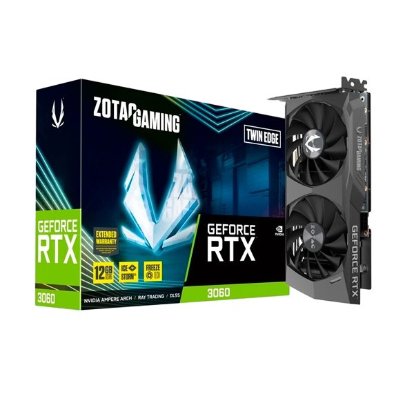 Zotac GeForce RTX3060 Twin Edge 12GB GDDR6  Gráfica Zotac GeForce RTX3060 Twin Edge 12GB GDDR6  Gráfica