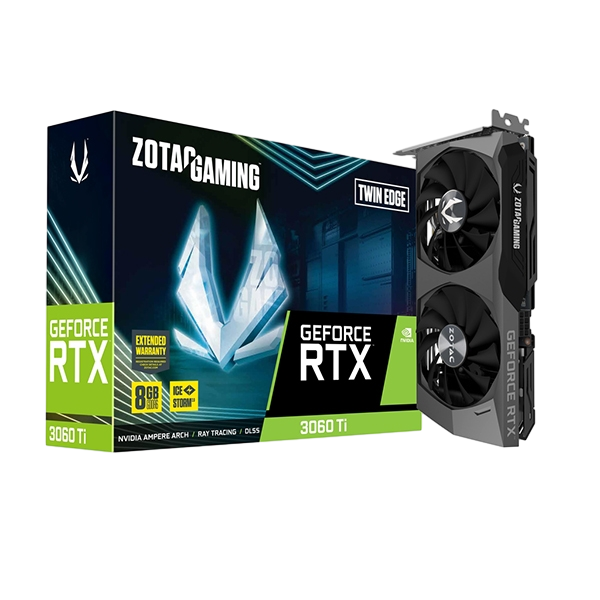 Zotac GeForce RTX3060 Ti Twin Edge 8GB GDDR6 LHR Gráfica Zotac GeForce RTX3060 Ti Twin Edge 8GB GDDR6 LHR Gráfica