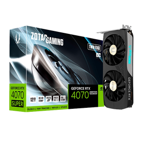 Zotac GeForce RTX 4070 Super Twin Edge OC 12GB GDDR6X DLSS3  Tarjeta Gráfica Nvidia