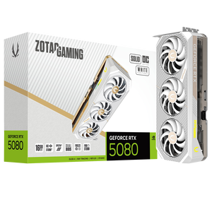 Zotac GeForce RTX 5080 Solid OC 16GB GDDR7 DLSS4 Blanca Tarjeta Gráfica Nvidia Zotac GeForce RTX 5080 Solid OC 16GB GDDR7 DLSS4 Blanca Tarjeta Gráfica Nvidia