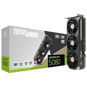 Zotac GeForce RTX 5080 Solid Core OC 16GB GDDR7 DLSS4  Tarjeta Gráfica Nvidia